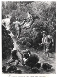 Pescando Truchas en los Vosgos, 1887